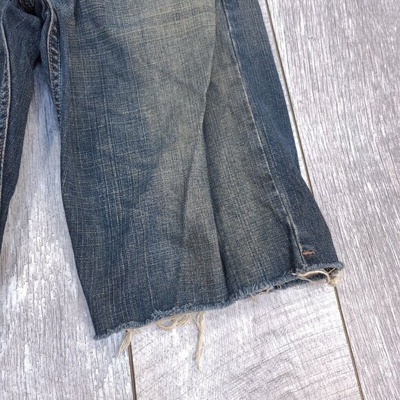 Levis Mens Denim 539 Shorts Size 34 Blue Vintage Straight Biker Cut Offs Y2K - Picture 3 of 7